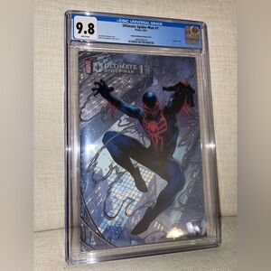 SOLD! ULTIMATE SPIDER-MAN 1 Checchetto Cover PANINI 2099 Acetate Variant CGC 9.8